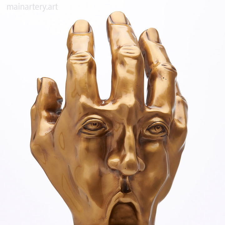 Sculpture of the Artist as a Hand by Todd Stuart