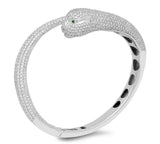 Collar del corazón del diamante pavè