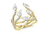 Sea Drift Pear Diamond Ring