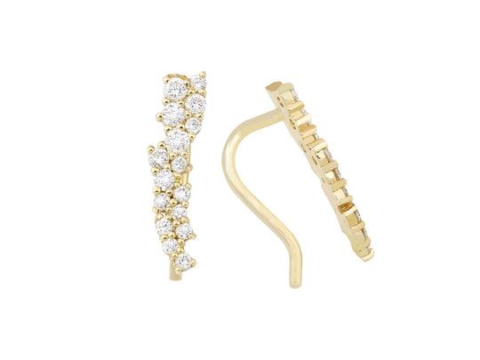 Diamond Cluster Ear Crawler