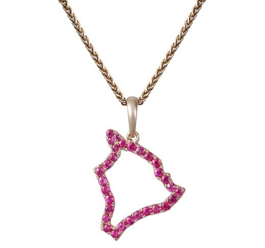 11mm 14K Gold Plumeria Dia mit Diamond