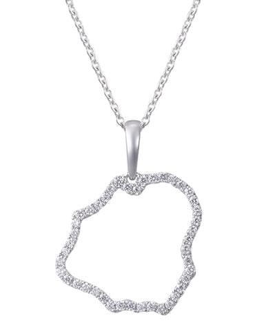 Colgante de 14k "kauai" con 43 diamantes