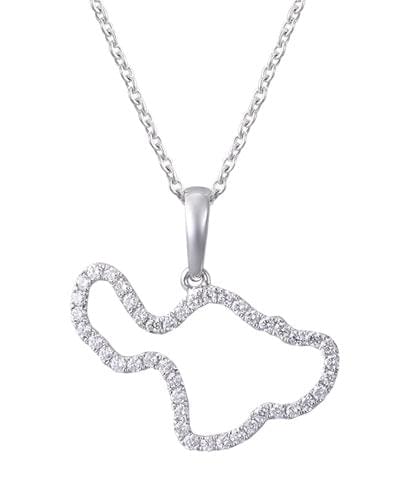 Colgante de 14k "maui" con 44 diamantes