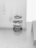 Pear Diamond Spiral Ring
