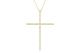 Signature Diamond Cross Necklace (Large)