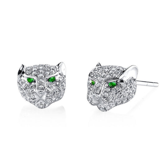 Big Cat Pavé Earrings
