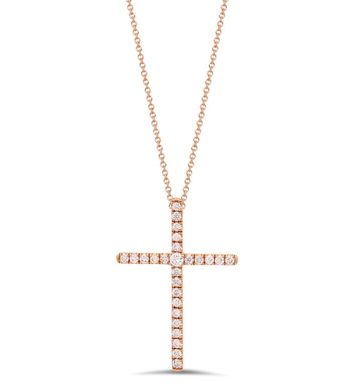 Signature Diamond Cross Necklace (3 Sizes)