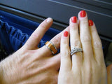 Hawaiian Fire Koa Titanium Ring Band