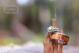 Hawaiian Fire Koa Titanium Ring Band