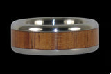 Africano Blackwood y Koa Hawaii Titanium Ring