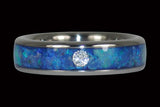 Black Opal Hawaii Titanium Ring Band