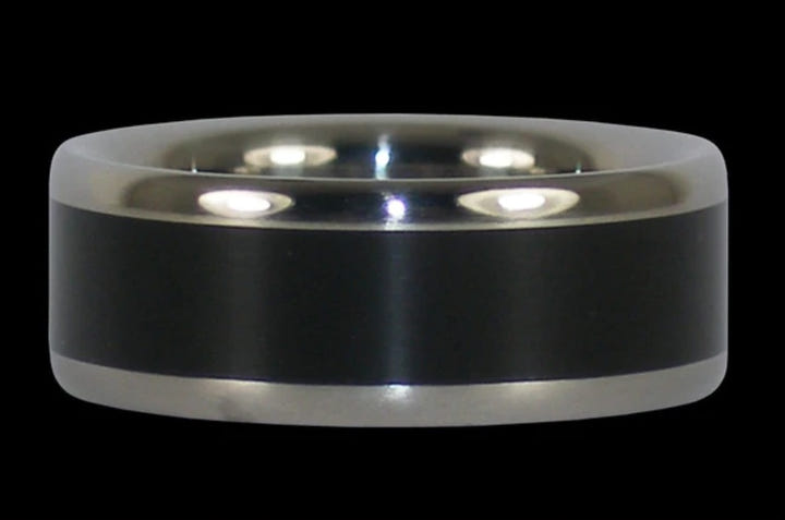 Black Ebony Titanium Ring