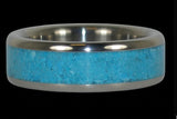 Bye Bye Blue Sky Turquoise Titanium Ring