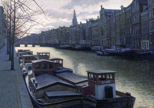 CANAL AT TWILIGHT
