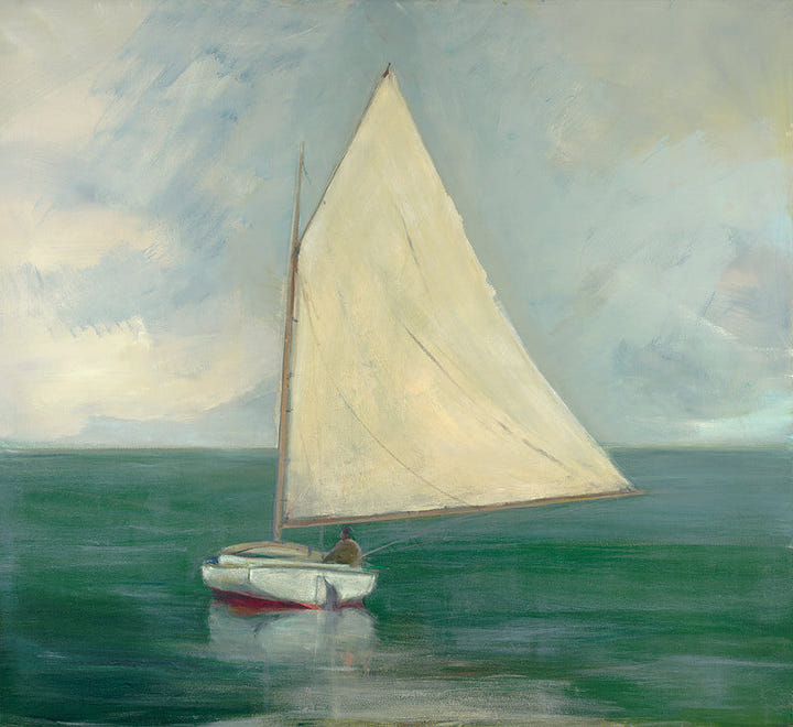 Dolphin Galleries Anne Packard Cat Boat
