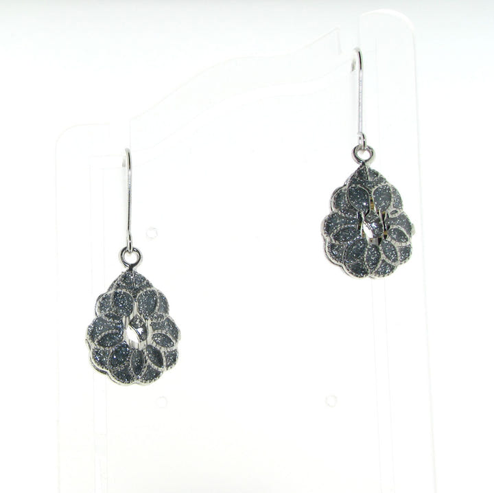 Sterling Silver Pear-Shaped Drop Earrings