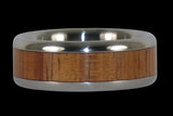 Hawaiian Fire Koa Titanium Ring Band