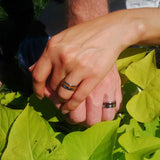Hawaiian Koa Wood Inclay Titanium Ring