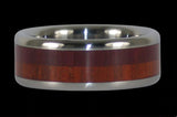 Light and Dark Koa Wood Titanium Ring