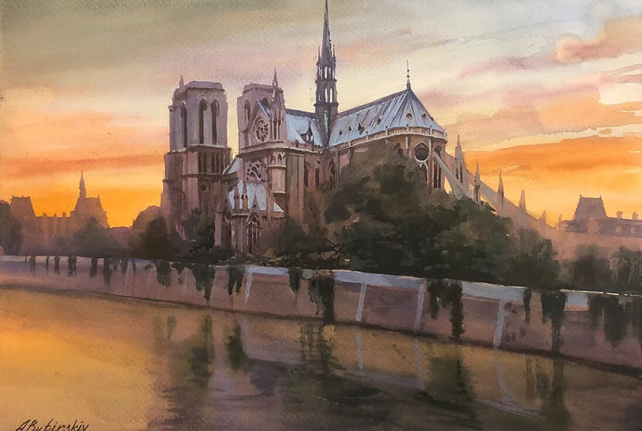 NOTRE DAME SUNSET