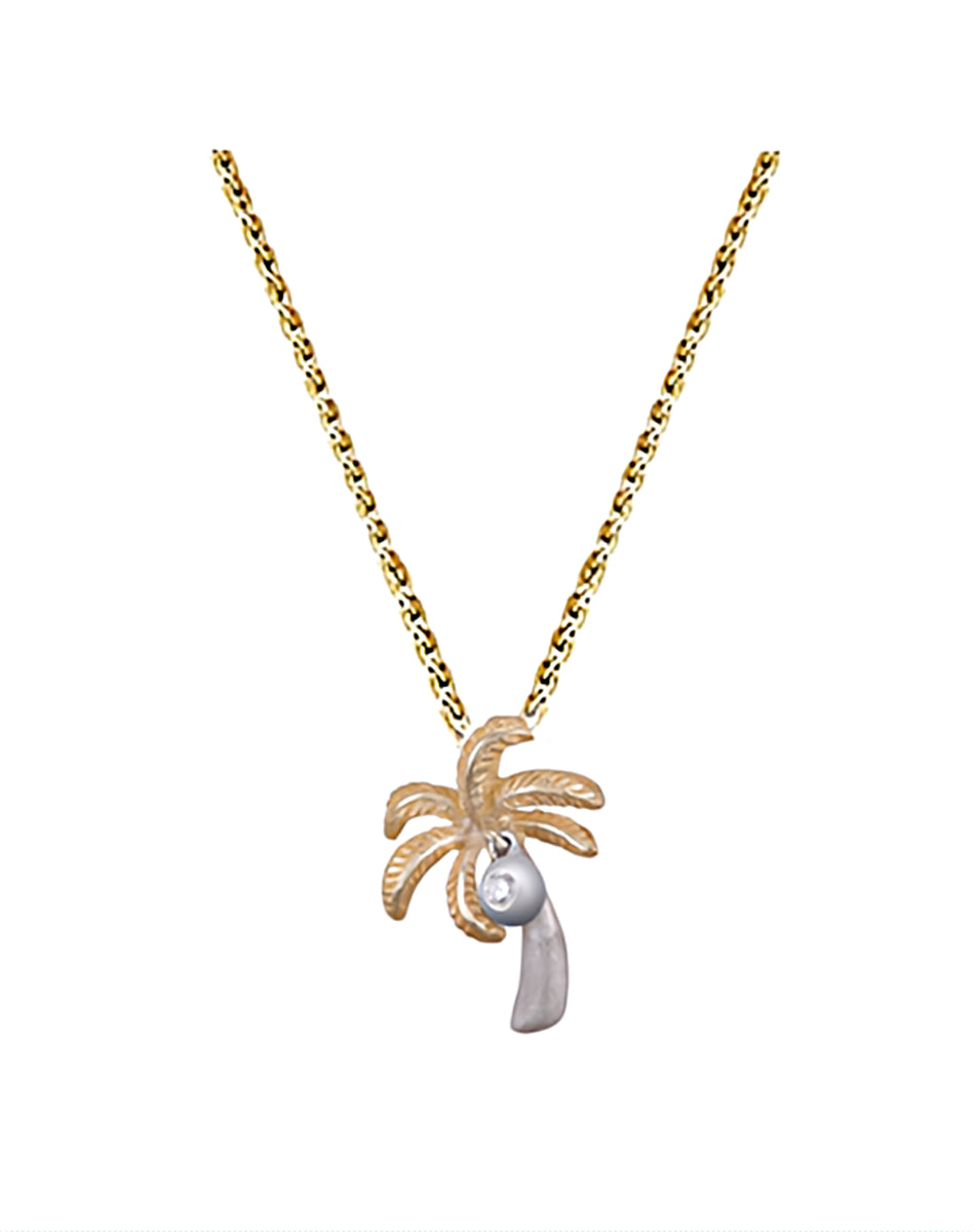 Denny Wong Cherry Blossom Pendant, 14K 2 Tone