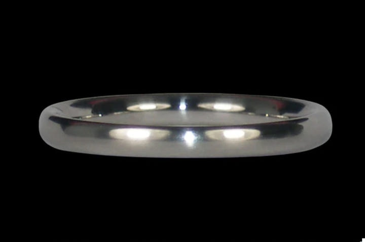 Thin Titanium Ring Band to Stack