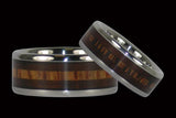 Milo Wood and Coconut Palm Titanium Ring