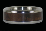 Walnut Titanium Ring Band
