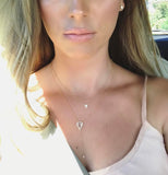 Pavè Diamond Heart Necklace