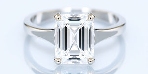 Elevate Your Elegance with the Stunning EVVS1 Emerald Cut Diamond Ring