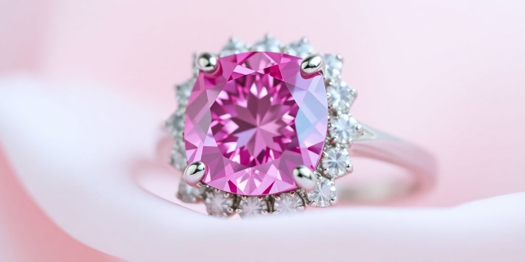 Discover the Elegance of a Diamond Ring with Pink Diamond: A Unique Choice for Every Occasion