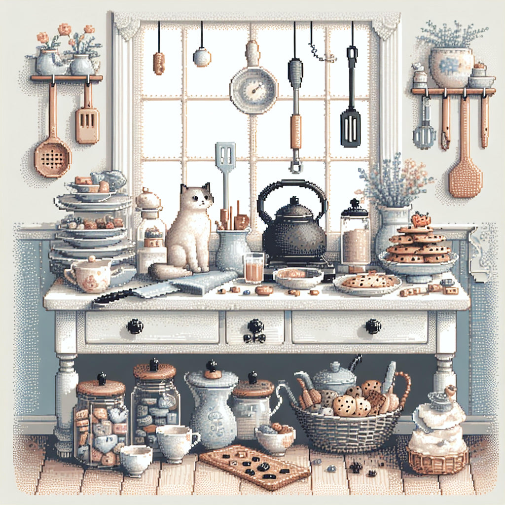 Fun Kitchen Photo Drawing Funny Kitchen Wall Art Print for Sale