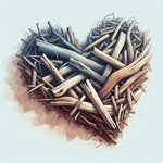 driftwood heart wall art