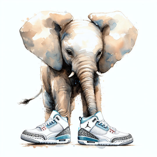 elephant print jordans