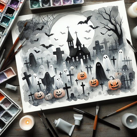 large halloween wall art