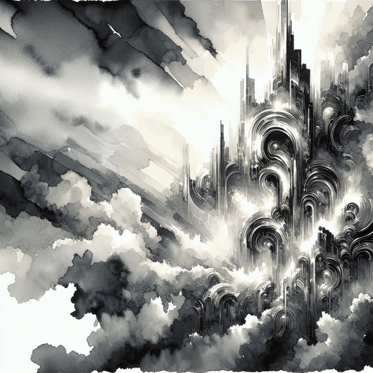 black and white metal wall art