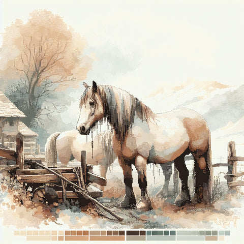 rustic horse wall art