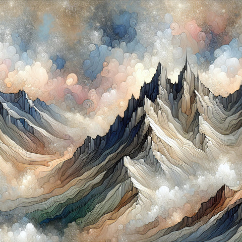 metal wall art mountains