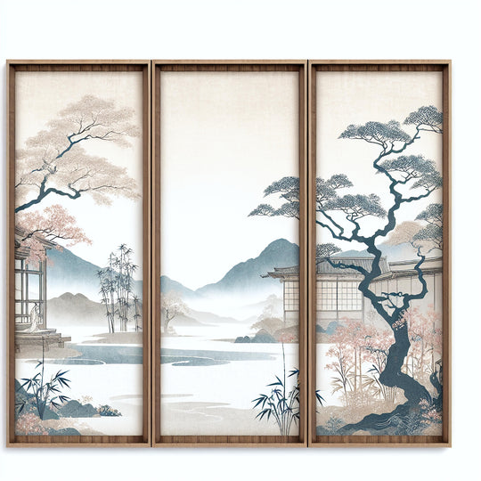 japanese wall art panels