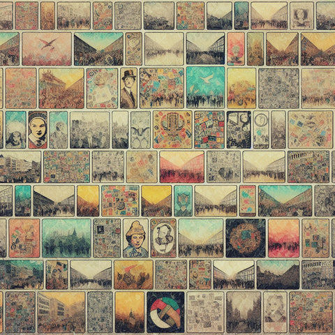 retro art wall