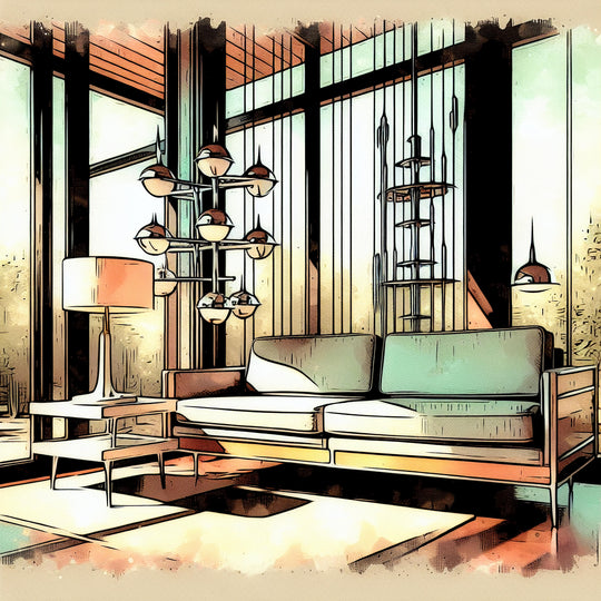 mid century modern metal wall art