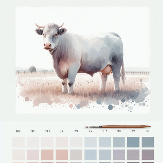 large cow canvas wall art