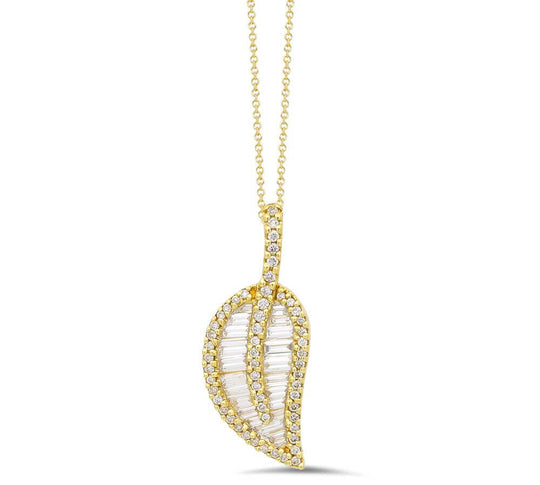 Diamond Leaf Necklace