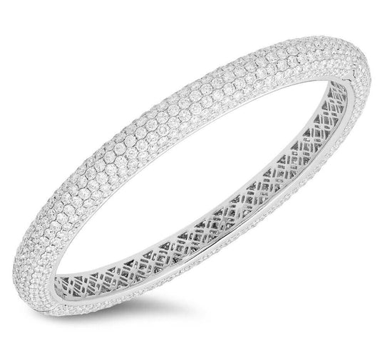 Pavé Diamant Herz Halskette