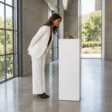 Honu — worn on model (brunette, shown to scale)