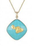 18k Treasure Island Hawaiian pendant - Maui on back