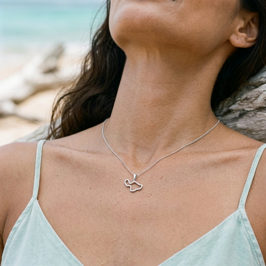 Colgante de 14k "maui" con 44 diamantes