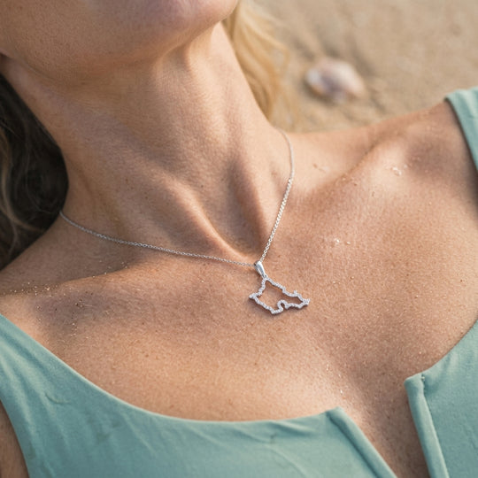 14k "Oahu" Pendant with 50 Diamonds