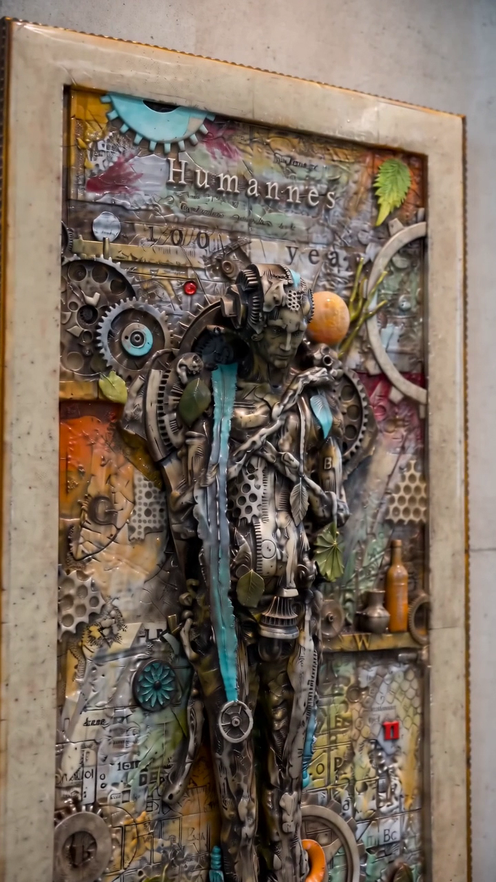 Man dot Earth Relief Mixed Media — video still at 4s
