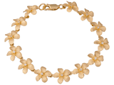 14 Karat Gelbgold Plumeria Armband